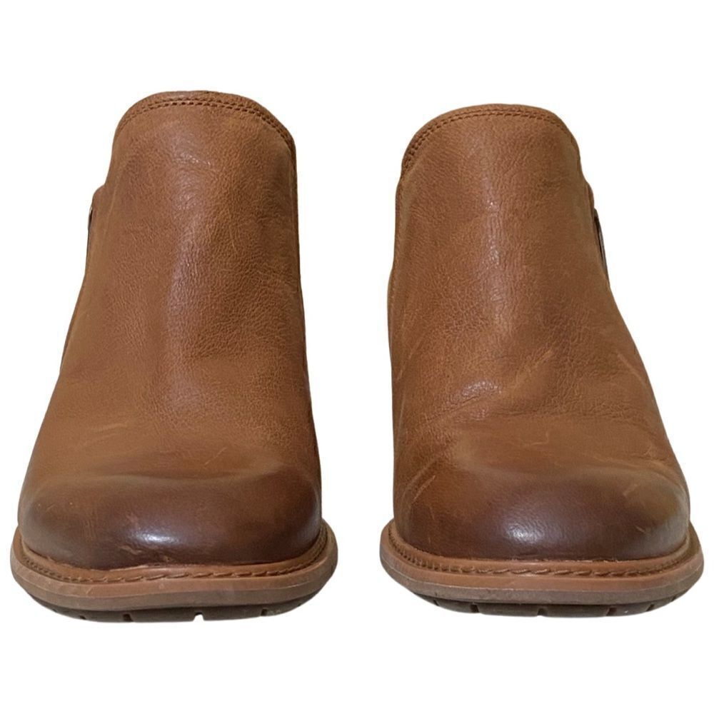 Timberland Sutherlin Bay Brown Leather Heeled Ankle Zip Shootie Boots - Picture 4 of 10